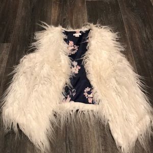 Faux fur vest